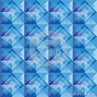 à¸ºBlue square background pattern Vector Illustration