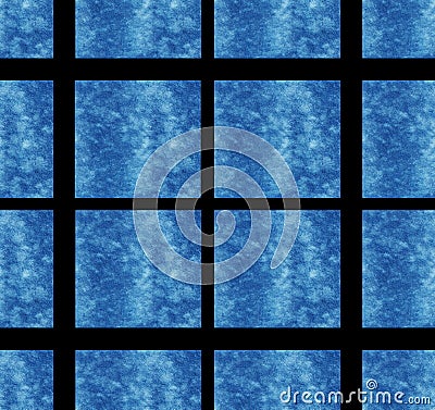 Blue square pattern background texture Wallpaper design art abstract cube decoration background black textile clothing summer sea Stock Photo