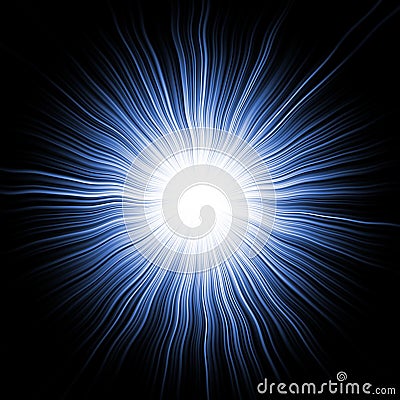 Blue Star Burst Stock Photo