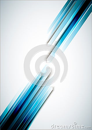 Blue straight lines abstract background. Vector Illustration