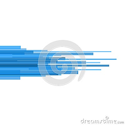 Blue Straight Lines Abstract on Light Background. Vector Vector Illustration