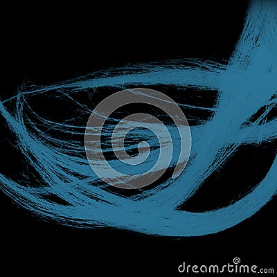 Blue strands of realistic hair,stylish background for your designs Stock Photo