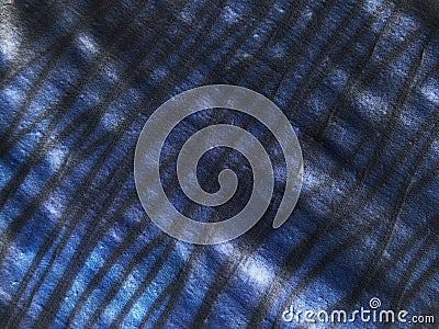 Blue stripped fabric Stock Photo