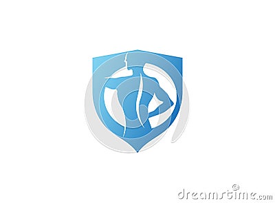 Strong man icon Vector Illustration