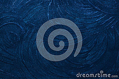 Blue structural background. Plaster texture Stock Photo