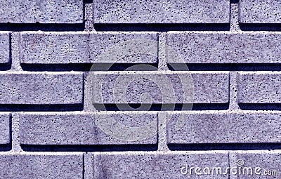 Blue stylized brick wall texture. Stock Photo