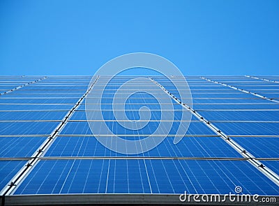 Blue for sun ernergy technology Stock Photo
