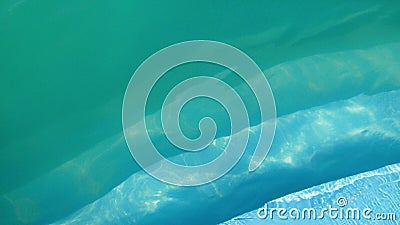 Blue sunlight water - three level in the pool Stock Photo