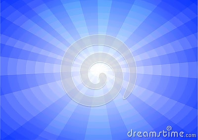 Blue Sunshine background Stock Photo