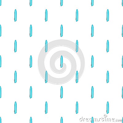 Blue surfboard pattern, cartoon style Vector Illustration
