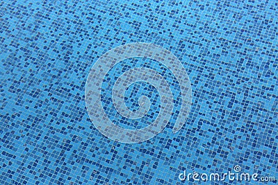 Blue swimming pool with ripple water Stock Photo
