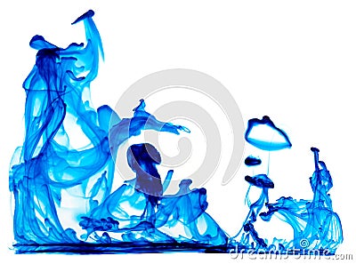 Blue swirls Stock Photo