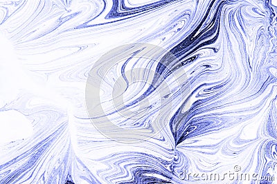 Blue swirls marble texture with natural pattern for design art background Stock Photo