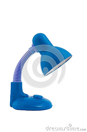 Blue table lamp Stock Photo