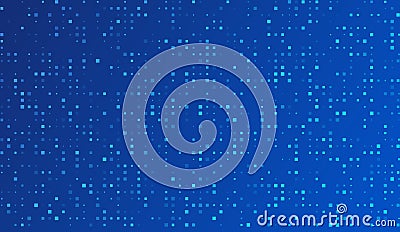 Blue tech finance background abstract pixel element network. Abstract business tech science background. Vector Illustration