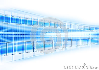 Blue techno background Stock Photo