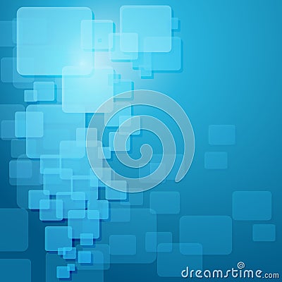 Blue techno template. Vector Illustration