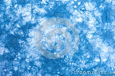 Blue tie dye pattern abstract background Stock Photo