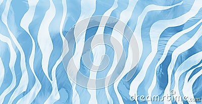Blue tiger stripes watercolor background Stock Photo