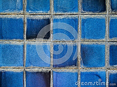 Blue Tile Texture Stock Photo