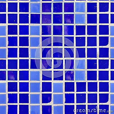 Blue Tile Wall Texture. Stock Photo