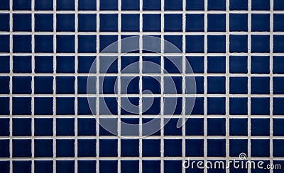 Blue tiled wall Stock Photo