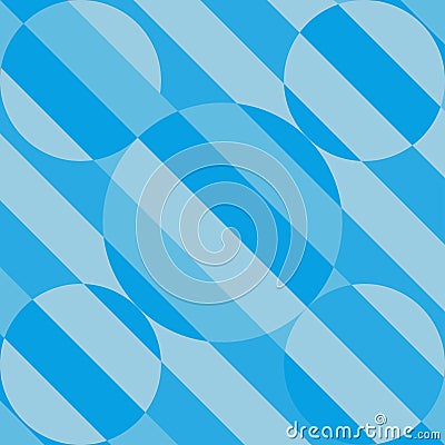Blue tone stripe circle shape background Vector Illustration