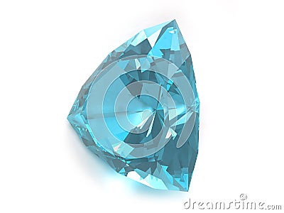 Blue topaz gemstone Stock Photo