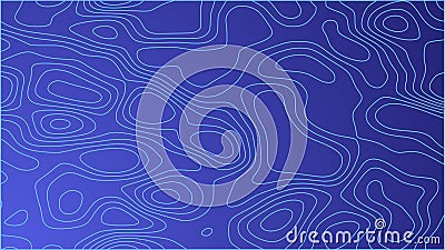 Blue topographic map background. Futuristic template. Stock graphic Stock Photo