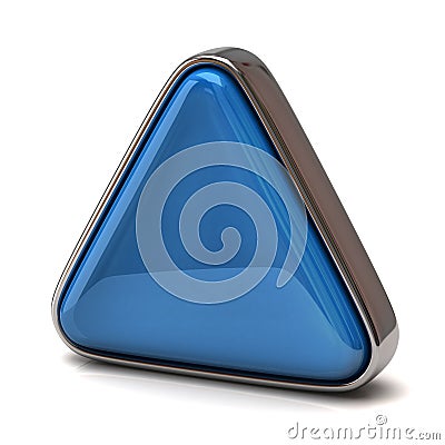 Blue triangle Cartoon Illustration