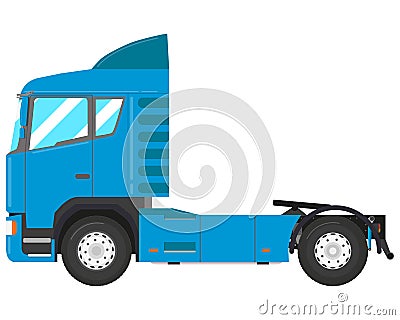 Blue truck Vector Illustration