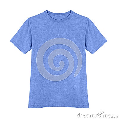 Blue tshirt isolated on white Stock Photo