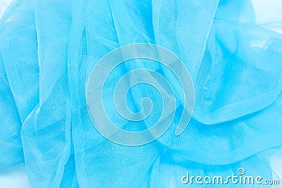 Blue Tulle Stock Photo