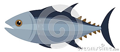 Blue tuna fish, illustration, vector Vector Illustration