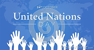 Blue United Nations Day Background Illustration Vector Illustration