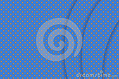 Blue vector abstract pattern with golden circles. Template design for business. Dotted background with colored spheres Vector Illustration