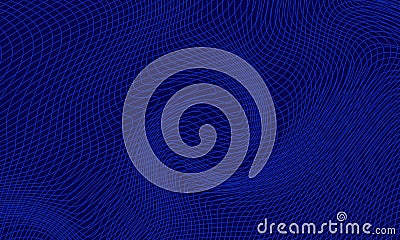 Blue vector random line pattern Vector Illustration