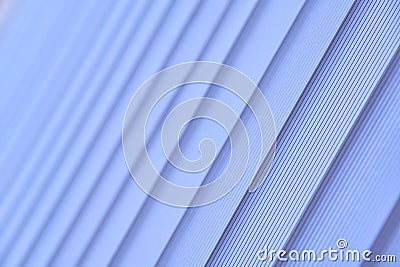 Blue vertical blinds. Soft selective focus. Stock Photo