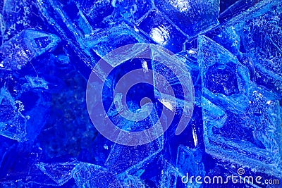 Blue vitriol mineral texture Stock Photo