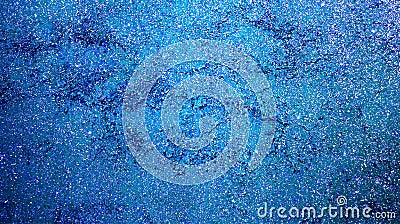 Blue wall cracks textured background with glitter effect background. Stock Photo