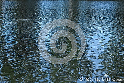 blue water background, reflection of light. Waves. Ripples Stock Photo