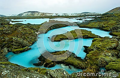 The Blue Lagoon in Iceland Stock Photo