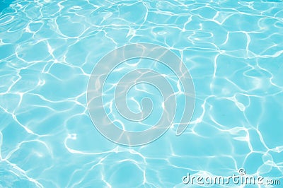 Blue water in the pool water ripple detail abstract background Stock Photo