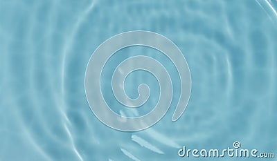 Blue water ripple texture from above. Top view of pool water surface with caustics. Tropical summer travel background Stock Photo