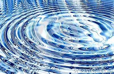 Blue Water Ripples Stock Photo