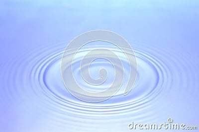 Blue water rippling Stock Photo