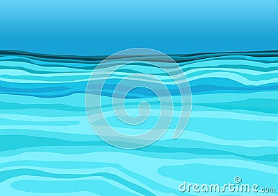 Blue water in the sea design Background Stock Photo