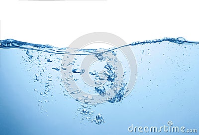 Blue water surface Stock Photo