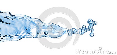 Blue water wave abstract background Stock Photo