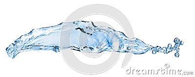 Blue water wave abstract background Stock Photo